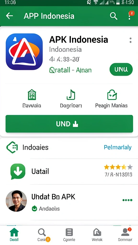 8g8g - Tampilan menu awal yang menarik.